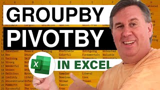 Excel - First Look at Amazing GroupBy PivotBy PercentOf Functions in Excel - Episode 2633