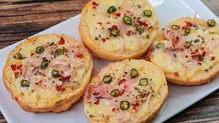 Supreme Garlic Bread | Cheesy Garlic Bread | Pizza Hut Style Garlic Bread Recipe | Toasted