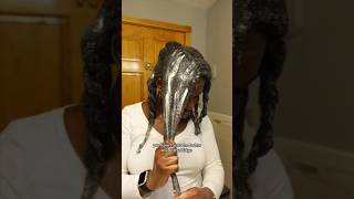 BUTTERING MY SCALP WITH Ethiopian hair growth secret, kibbeh #naturalhair #4chair #hairgrowth