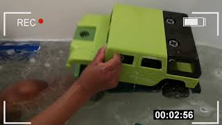 Dirty Toy Cars Getting Washed -Assemble, Building Block,  Car Wash Video for Kids