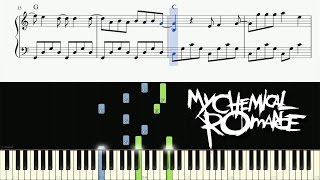 My Chemical Romance - I Don't Love You - Piano Tutorial + SHEETS