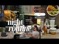 SUMMER NIGHT ROUTINE | productivity, self-care, relaxing, cooking & healthy habits *aesthetic*