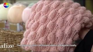 Ahududu modeli Şal yapımı -Making Raspberry Stitch Shawl