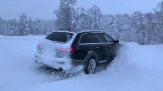 Audi a6 c6 allroad Quattro vs snow ( almost stuck!!!)