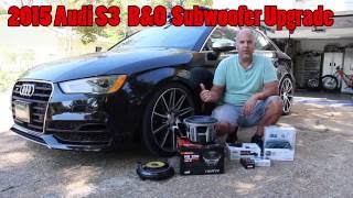 2015 Audi S3 B\u0026O Subwoofer upgrade 10 inch Hertz, Audison amp install walk through