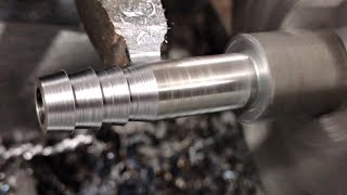 Lathe Machine Projects | How To Connect Two Plastic Pipes With Iron Nipple