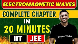 ELECTROMAGNETIC WAVES  In 20 Minutes || Complete Chapter For JEE Main/Advanced