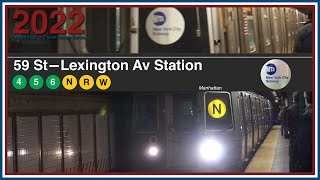 Manhattan: 59 St - Lexington Av Station - MTA NYC Subway TrAcSe 2022