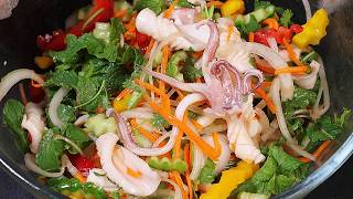 Cách Làm Gỏi Mực Chua Cay Giòn Ngon | Món Gỏi Mát Lạnh Ngày Hè Cực Đã!