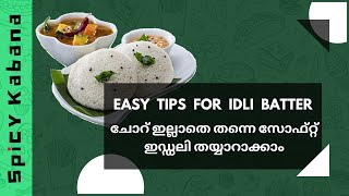 ചോറില്ലാതെ Soft Idly ഉണ്ടാക്കാം |Soft Idli Recipe - Perfect Soft Idli Batter Recipe in Malayalam