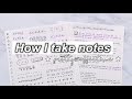 How I take notes | Tips for pretty and effective notes