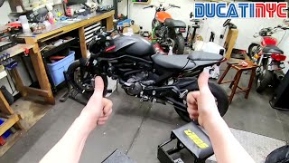 How To: Motodynamic Tail Tidy Fender Delete 2022 Ducati Monster Plus v1833