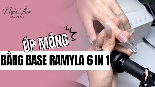 Úp móng bằng glue gel 6 in 1 Ramyla