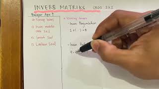 INVERS MATRIKS ordo 2x2