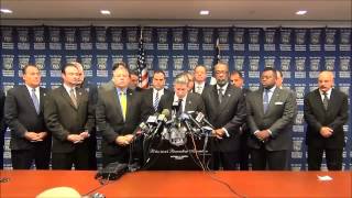 PBA Press Conference: Cops "thrown under the bus" by Mayor (Part 1)