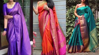 Designer Silk sarees collection 2023 // Kanjivaram silk saree online // silk saree video //