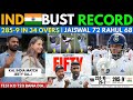 India Bust Record 285-9 in 34 Overs🥵| Test mein T20 by Team india