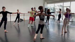 Align Adult Ballet Student Perform Tendu. \