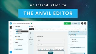 Introduction to the Anvil Editor