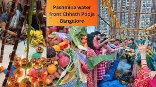 Pashmina Waterfront Chhath Puja 2024 Bangalore  || Vlog