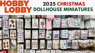 NEW Hobby Lobby Christmas Dollhouse Miniatures 2025 | Tiny Holiday Décor & DIY Ideas