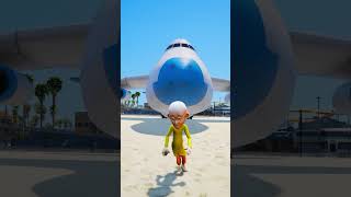 GTA V: PATLU DISTROY CARGO PLAIN 😀 #shorts