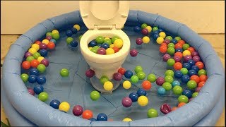 Will it Flush? - Pool Full of Play Balls