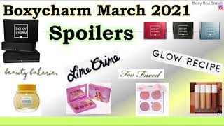 Boxycharm March 2021 Spoilers All 3 boxes - Brands Revealed