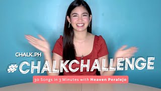 Heaven Tries To Sing 30 Songs In 3 Minutes | #ChalkChallenge