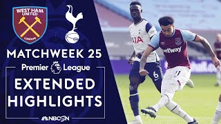 West Ham v. Tottenham | PREMIER LEAGUE HIGHLIGHTS | 2/21/2021 | NBC Sports