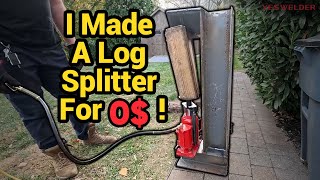 I Made A Log Splitter For 0$! | YesWelder