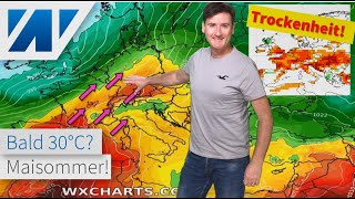 Erste Maihitze mit 30 °C oder ist es nur die Sommermöhre? NOAA sieht mit Trockenheit bis Ende Juni!