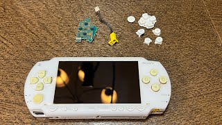 Sony PSP 1000 - How to correctly replace a power switch, charge port, and yellowed buttons