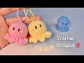 Crochet Octopus Keychain 🐙| Easy Amigurumi | Móc Móc Khoá Bạch Tuộc | Xuxu Crochet