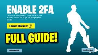 HOW TO ENABLE 2FA IN FORTNITE! (EASY METHOD)