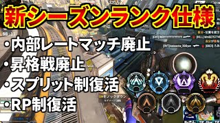 【シーズン20】新ランク仕様発表！ 昇格戦廃止、内部レート廃止、スプリット復活、LP廃止でRP制復活、Apexが完全に別ゲーに！