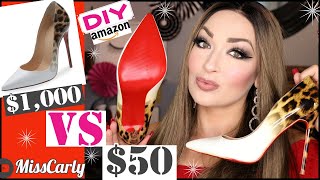 ✨DIY: How To 👠Christian Louboutin DUPES! 👠 $50 vs $1000+ 🤩