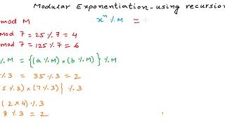 Modular Exponentiation - Using Recursion - Coding With Mr. Ash