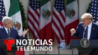 AMLO dice que Trump ha tratado a México con “respeto” | Noticias Telemundo