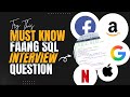 Can You Solve This 'Senior Level' SQL Challenge? || FAANG Interview Question
