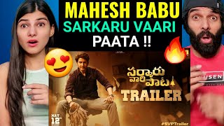 Sarkaru Vaari Paata Official Trailer | Mahesh Babu | Keerthy Suresh | Thaman S | Reaction video !!