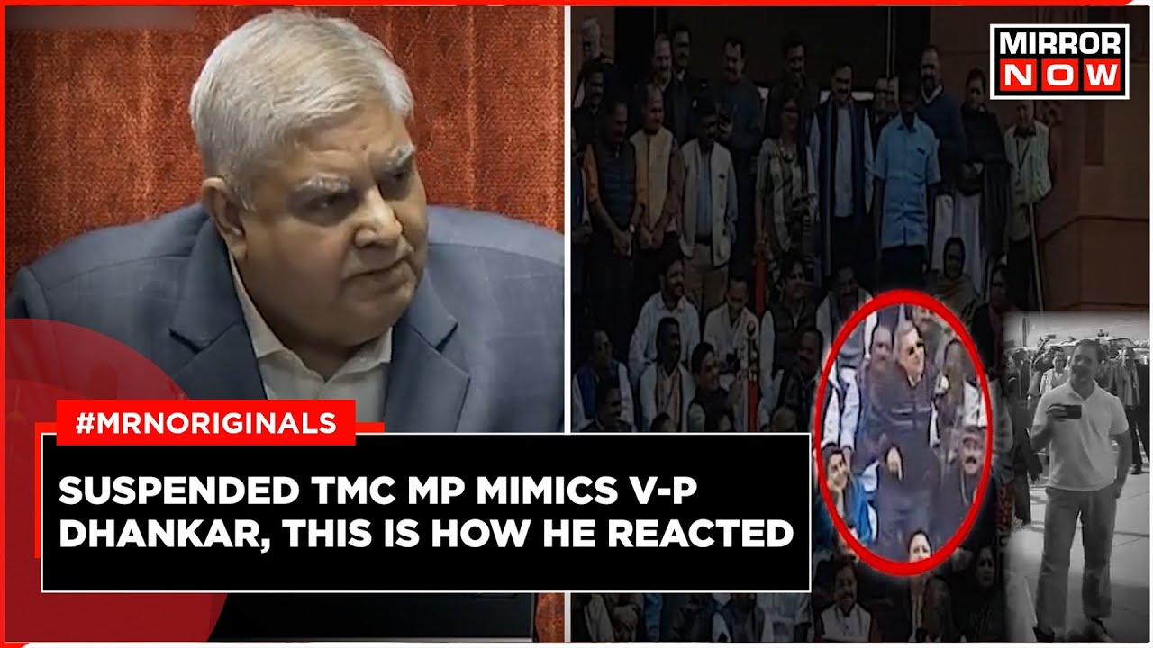 Suspended TMC MP Kalyan Banerjee Mimics Jagdeep Dhankhar As Other MPs ...