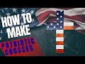 How to make an American Flag Wooden Cross - Easy DIY Scrap Wood Project That Sells!