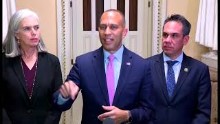 FULL REMARKS: Hakeem Jeffries blasts Republicans for ditching government funding deal