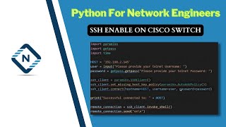 Python for Network Engineer | SSH Enable on CISCO Switch | Video 27