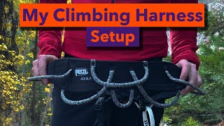 My Harness Setup For Ice Climbing | Petzl Aquila, Petzl Caritool EVO, Petzl Sitta, Petzl Connect