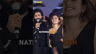 Allu Arjun🥵 Loving Word For Rashmika Mandanna🌈 | Rashmika \u0026 Allu Arjun Speech