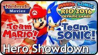 Mario and Sonic at the Rio 2016 Olympic Games - Hero Showdown Compilation (2 Players)