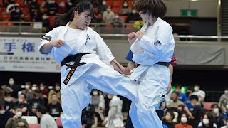 【新極真会】第53回全日本大会　女子２回戦　高橋vs渡辺SHINKYOKUSHINKAI KARATE