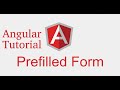 Angular tutorial in Hindi # Pre filled Form | template driven form | TDF